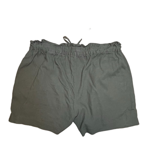 Banana Republic Linen Paperbag Shorts Olive Green